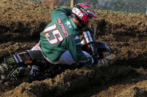 David Philippaerts took out Tedesco on his way to third in the moto.