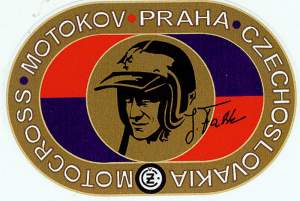 Here's a rare gem that Nick McCabe picked up for us on eBay -- a decal of the legendary Jaroslav Falta.