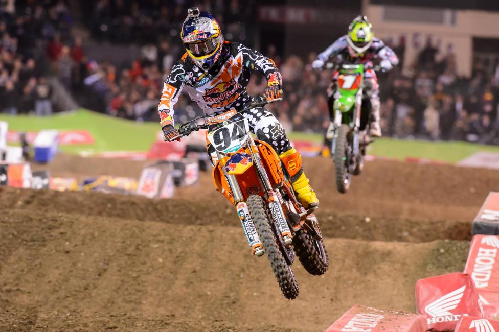 Ken Roczen finished second behind Chad Reed. Photo: Simon Cudby