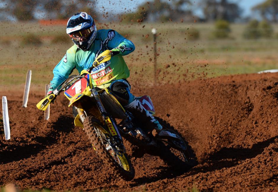 Matt Moss finished third this weekend to keep hold of the red plate. Photo: Jeff Crow
