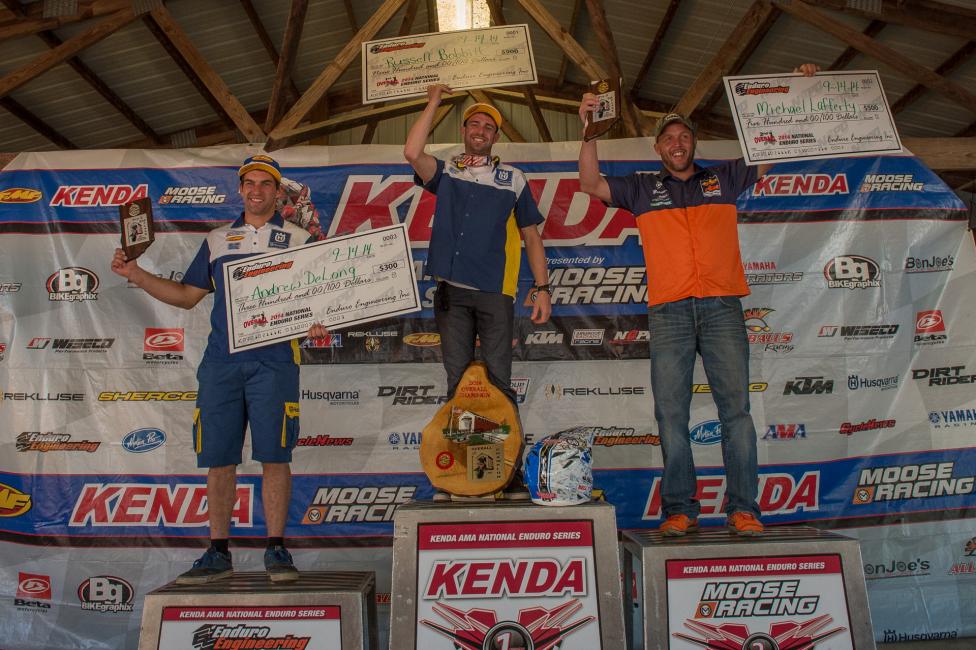 DeLong, as you will find out later on Racer X Online, joins a long list of Husqvarna winners in the series.