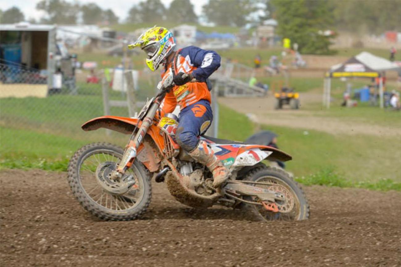 Kailub Russell clinched his second GNCC championship with a win in Pennsylvania.