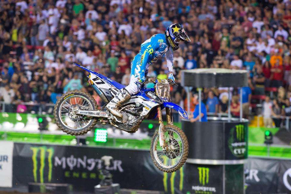 Webb also raced the 450 at the Monster Energy Cup.