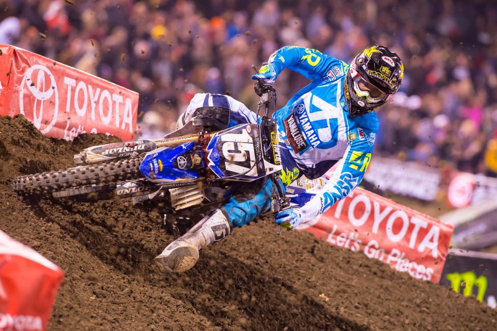 Aaron Plessinger finished an impressive fifth in his first supercross race.