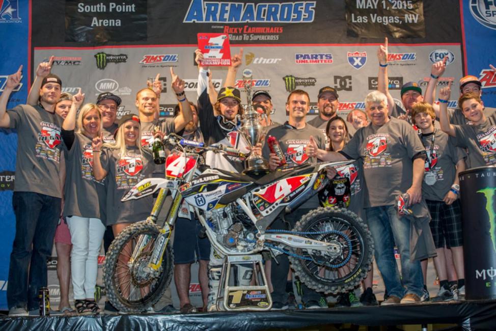 Kyle Regal is the 2015 Arenacross champion.