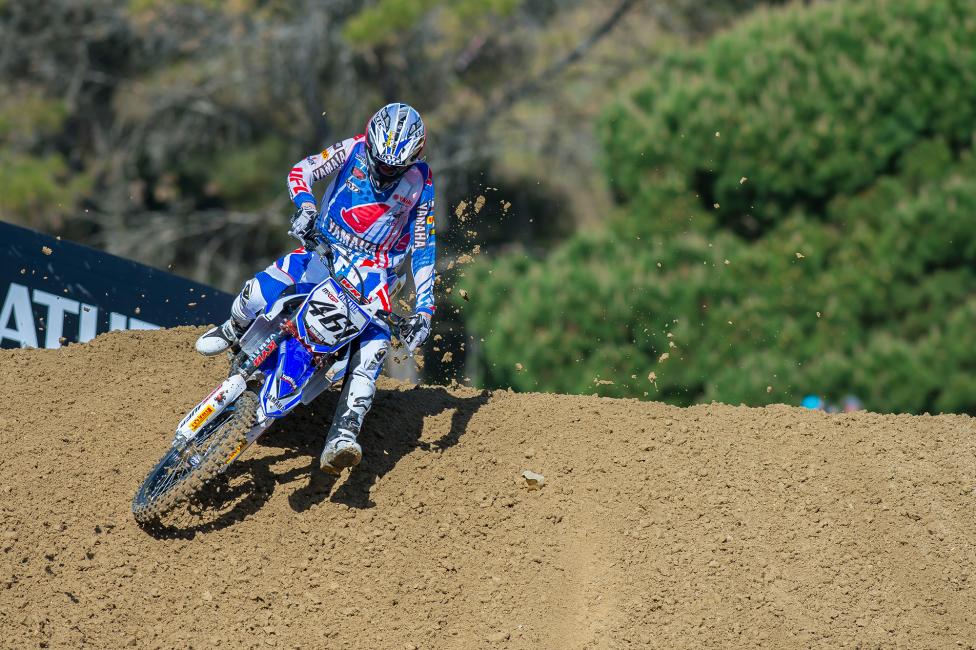 Belying his rookie status, Romain Febvre earned his first premier-class podium appearance.