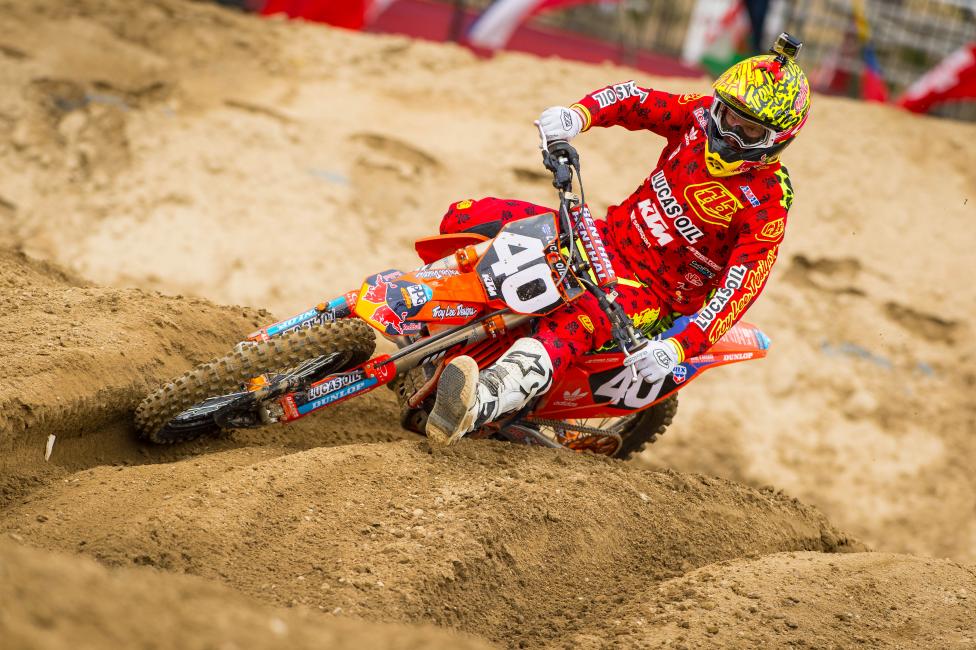 McElrath left Glen Helen with his first moto podium.
