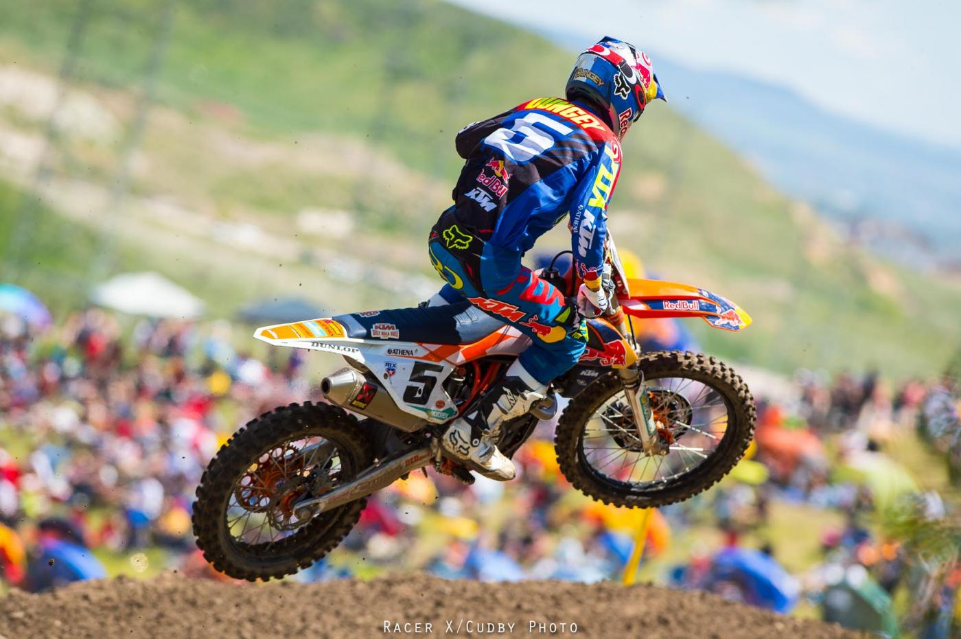 Dungey took control of the points lead with his overall win at Thunder Valley