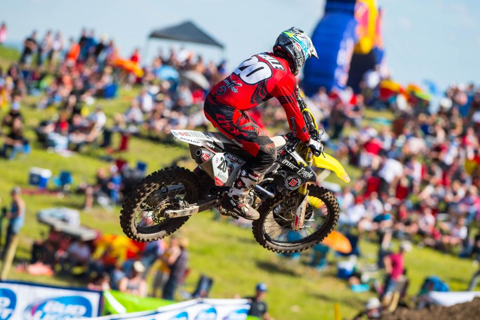Broc Tickle excelled in the tough conditions at Lakewood.