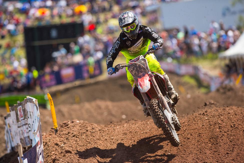 Fredrik Noren is back under the factory tent again.