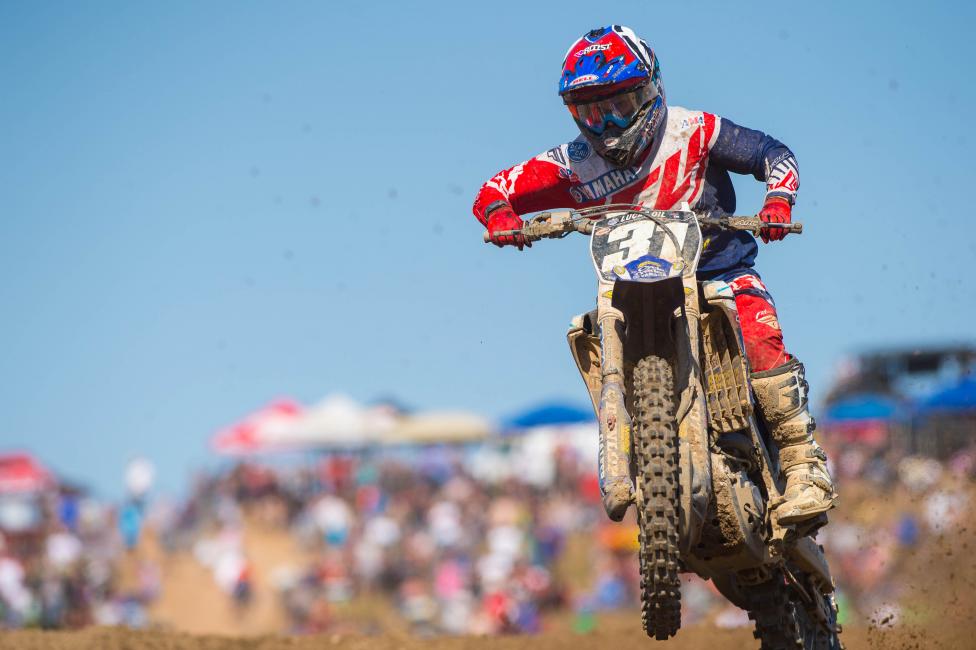 Martin got a moto podium in Glen Helen and earned fifth overall on the day.