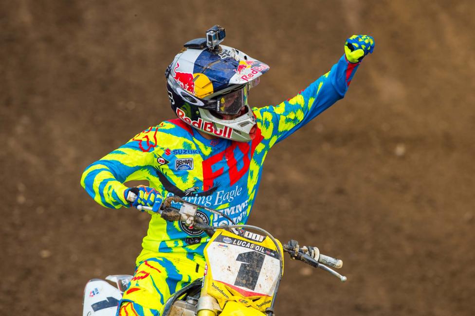 Ken Roczen got the second-moto win, but it wasn't quite enough to get the overall.