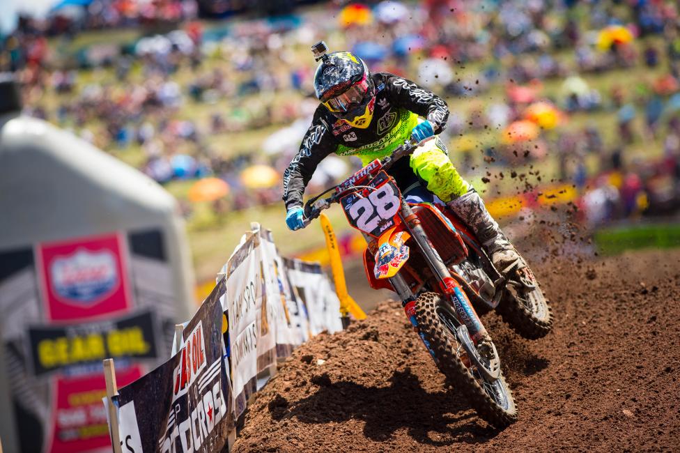 Nelson sits right behind another KTM, Marvin Musquin, in the series standings.