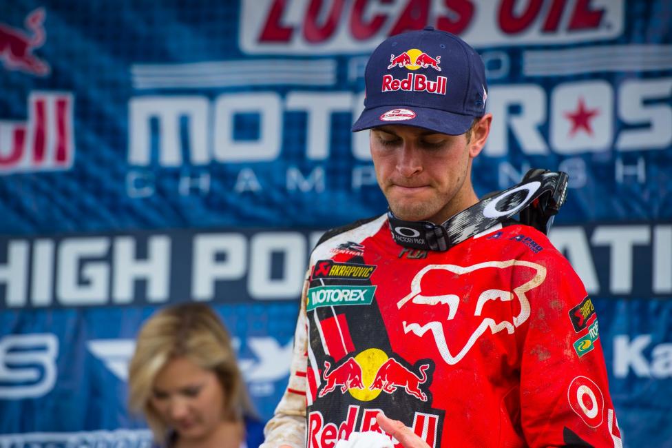 Ryan Dungey finished second overall but still holds the red plate.