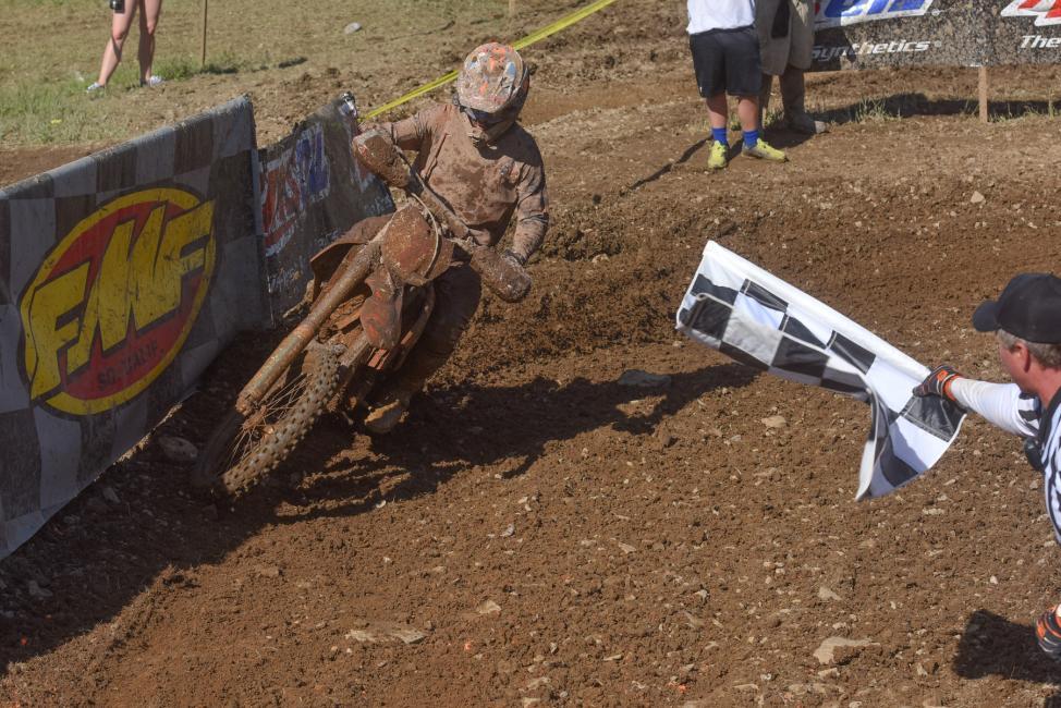 Kailub Russell leads the GNCC standings in the summer break.