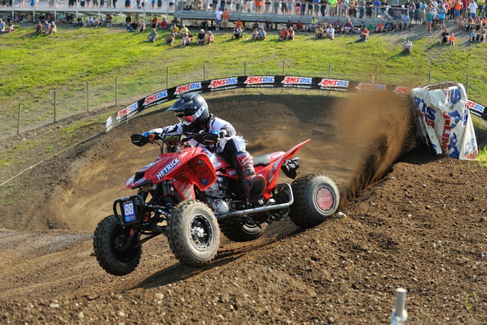 It's a close battle between Hetrick and Wienen for the ATV championship.