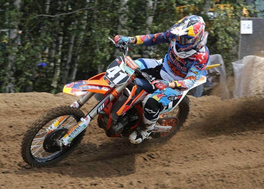 Jonass leads the unpredictable MX2 class.