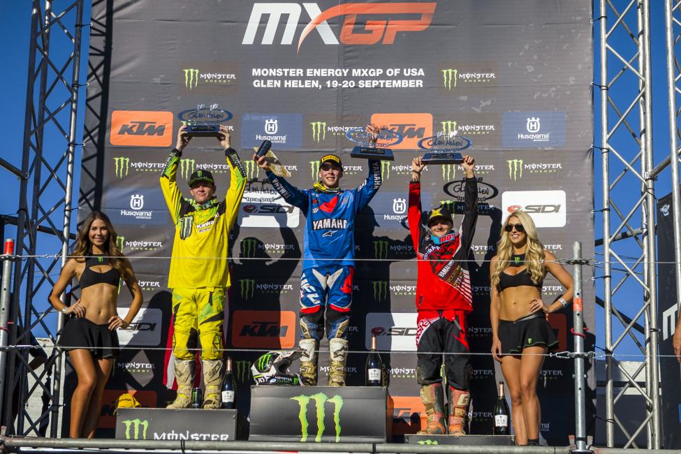 Aside from a tip-over, Febvre got the overall pretty easily.
