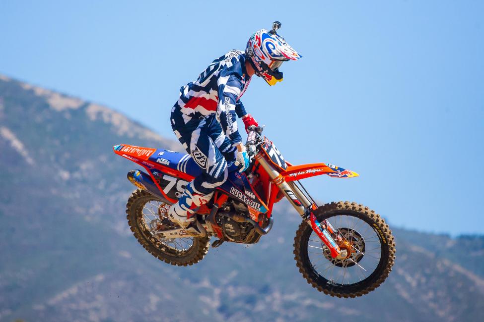 Jessy Nelson owned the MX2 class, taking both motos with ease.