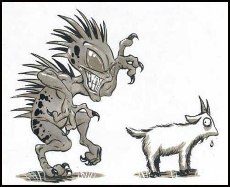 Goat sucker.