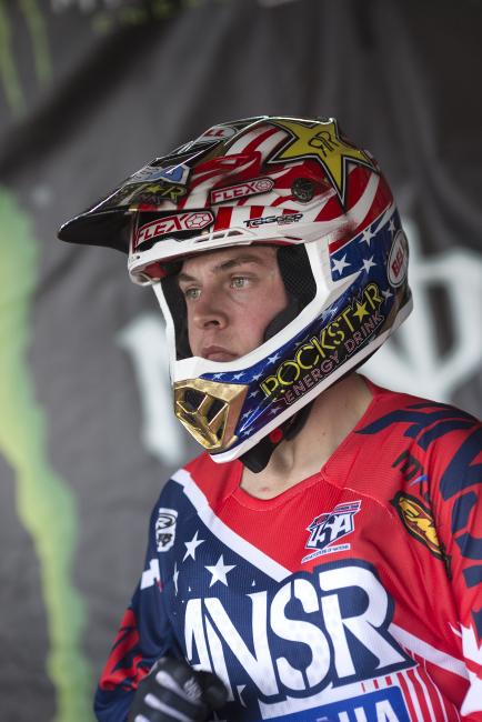 Martin finished second in the MX2 class, right behind his main rival.