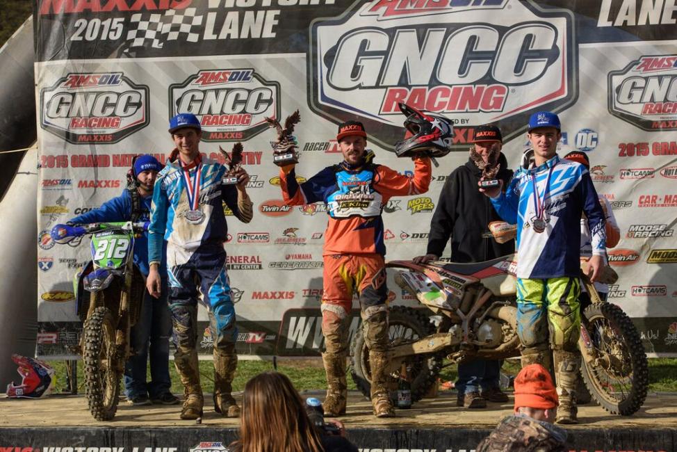 XC2 Podium: Jason Thomas, Ricky Russell, Austin Lee.