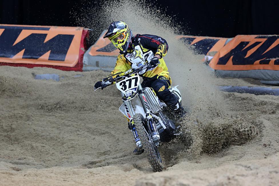 Christophe Pourcel gave the French fans something to cheer for as he hit the podium on his Rockstar Husqvarna.