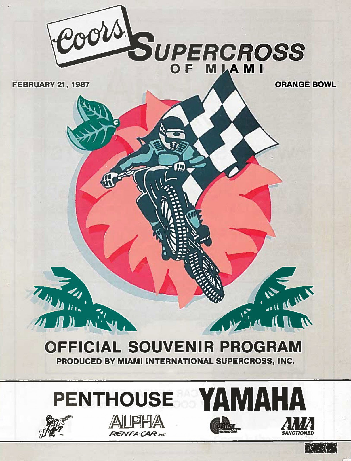Front of the program.
