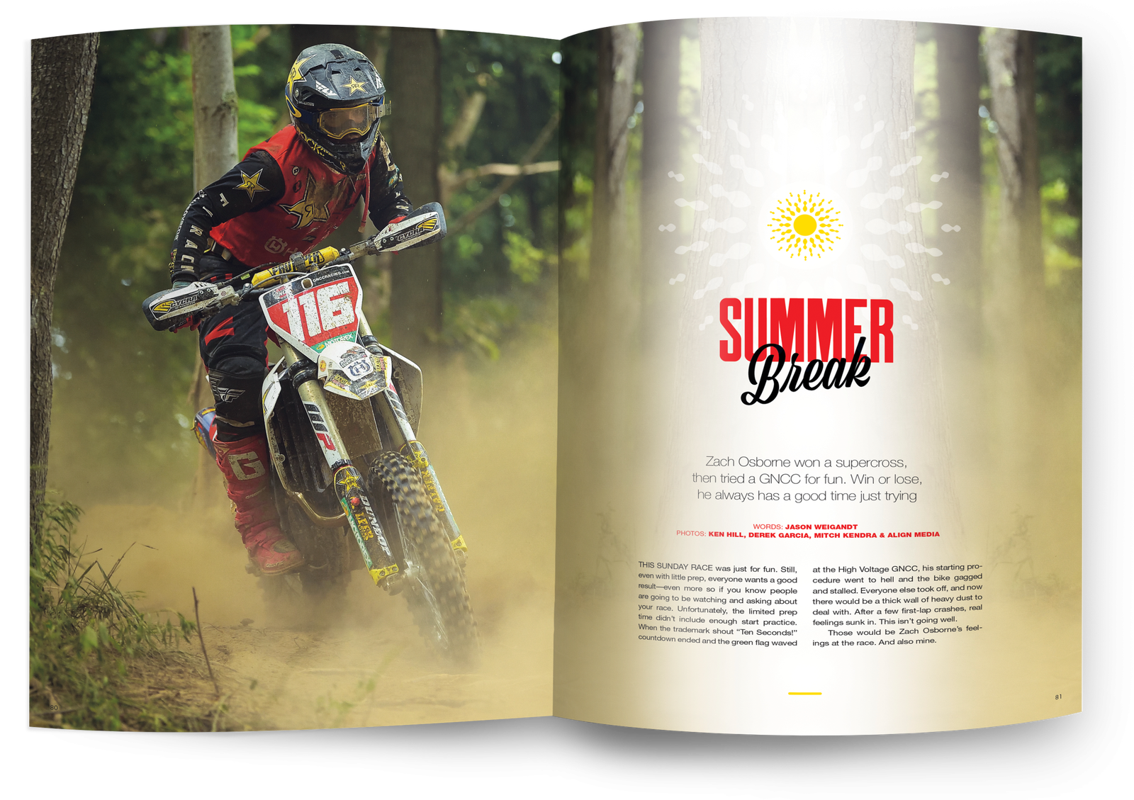 Summer Break in the October 2020 Issue of Racer X Illustrated