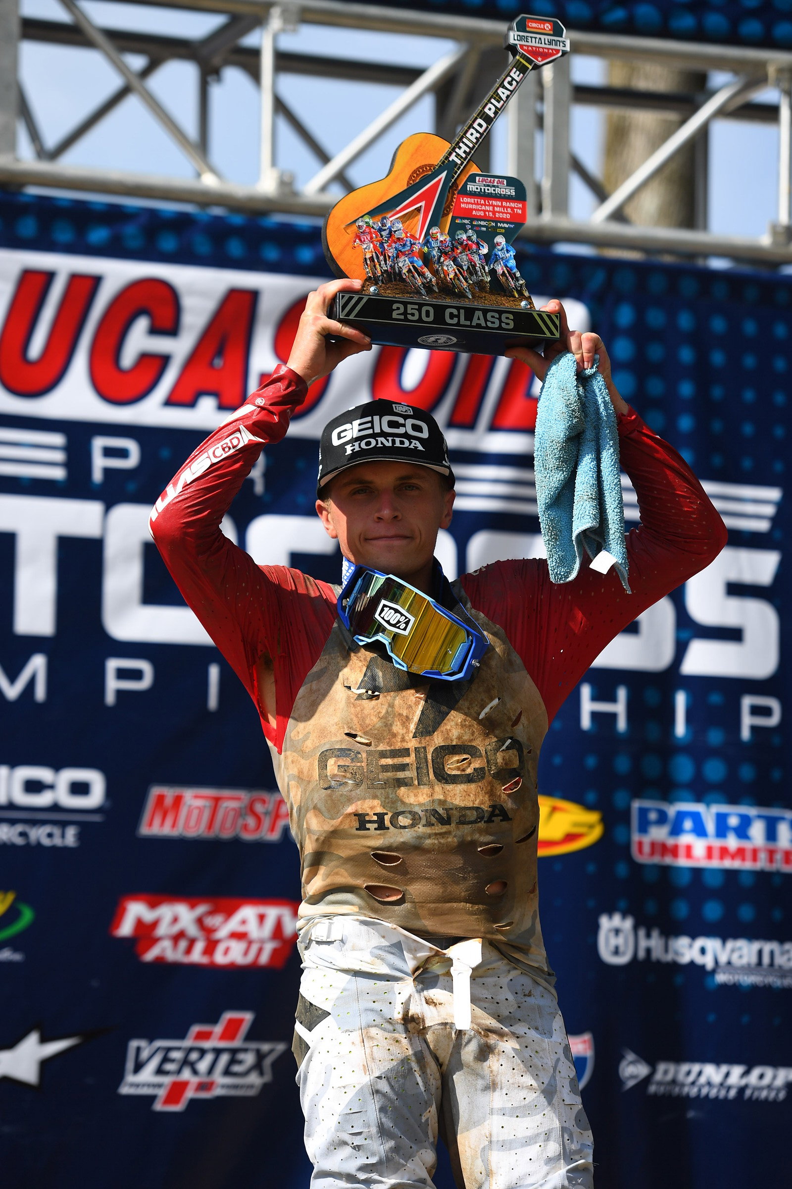 Jeremy Martin (2-3) finished third overall in the 250 Class.
