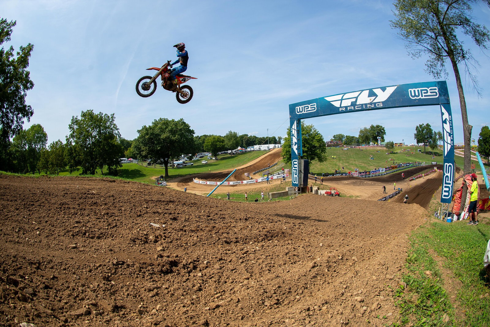 Baggett sending it over the Hammer of Thor Triple at RedBud MX.