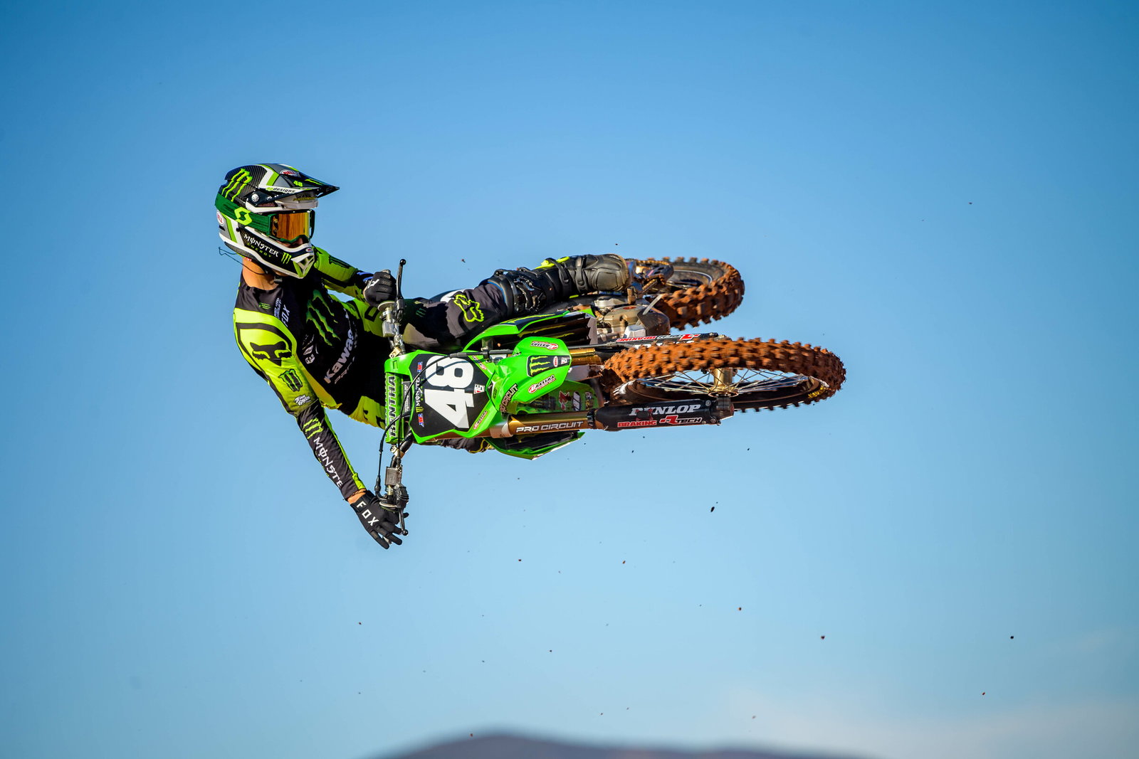 McAdoo at the 2022 Kawasaki team photo shoot in December.
