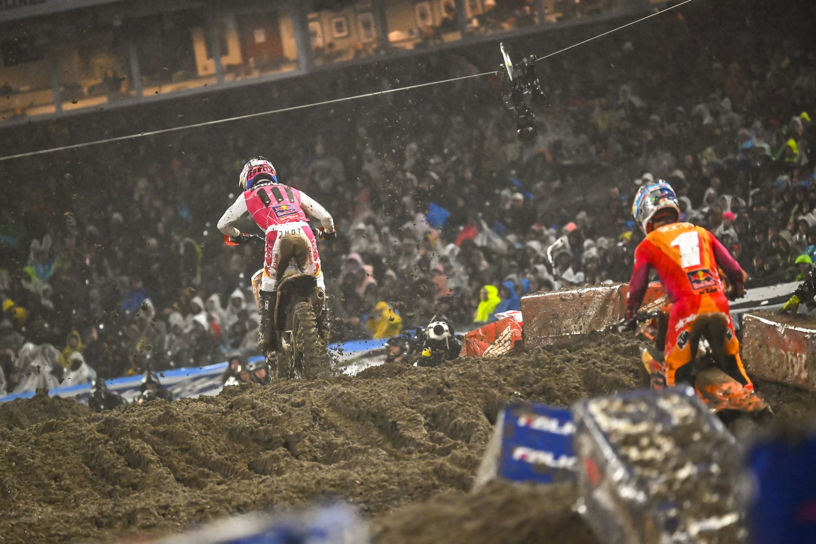 Prado holding off Chase Sexton.