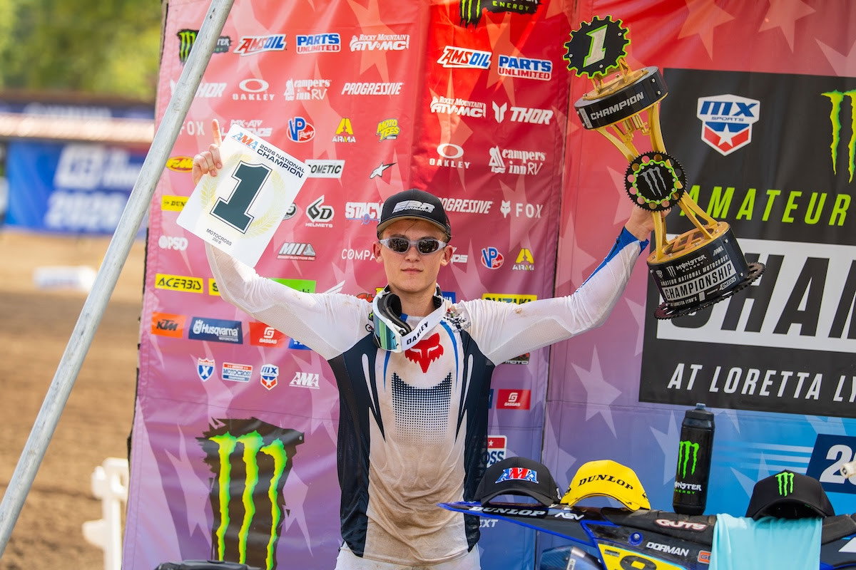 Yamaha rider Tanner Dorman relied on consistent 2-3-4 finishes to take the 250 B title.