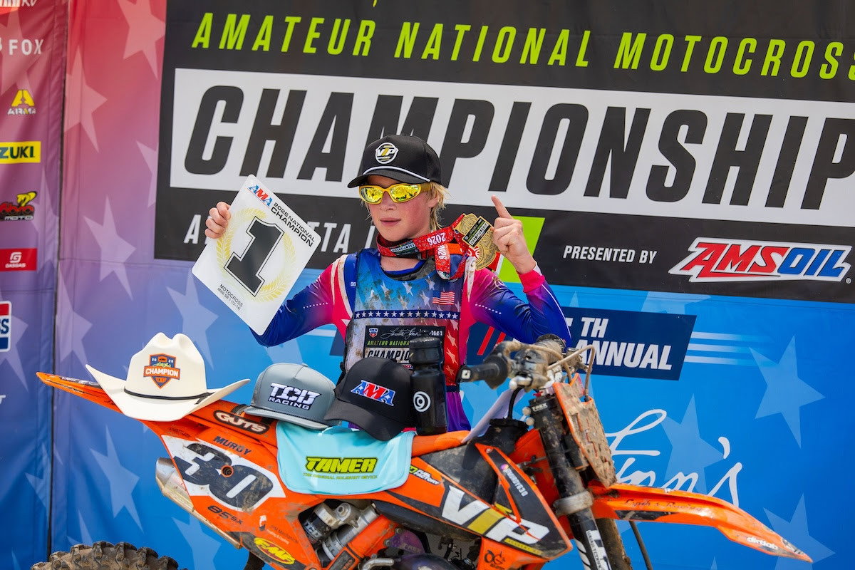 KTM rider Mason Murdy swept the Mini Sr. championships with a 3-6-1 effort in Mini Sr. 1.