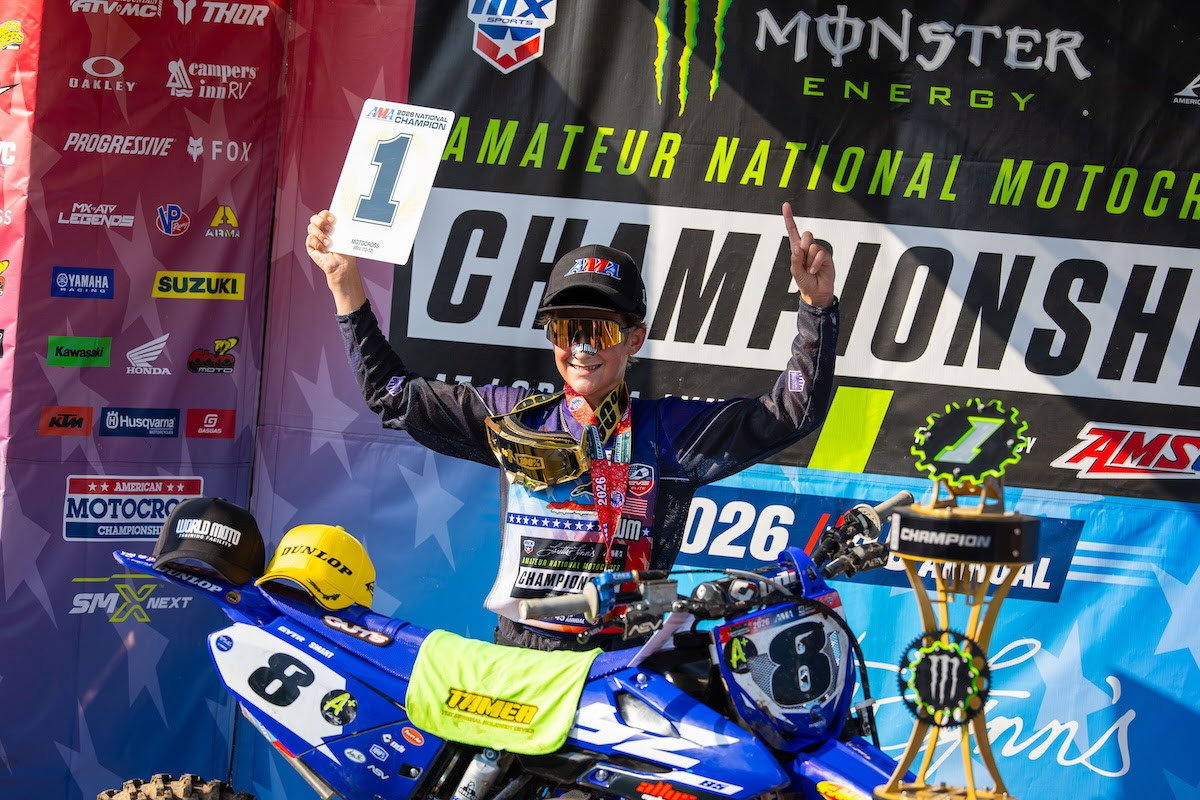 Yamaha rider Jaydin Smart captured the 85cc (10-12) title with a sweep of the motos.