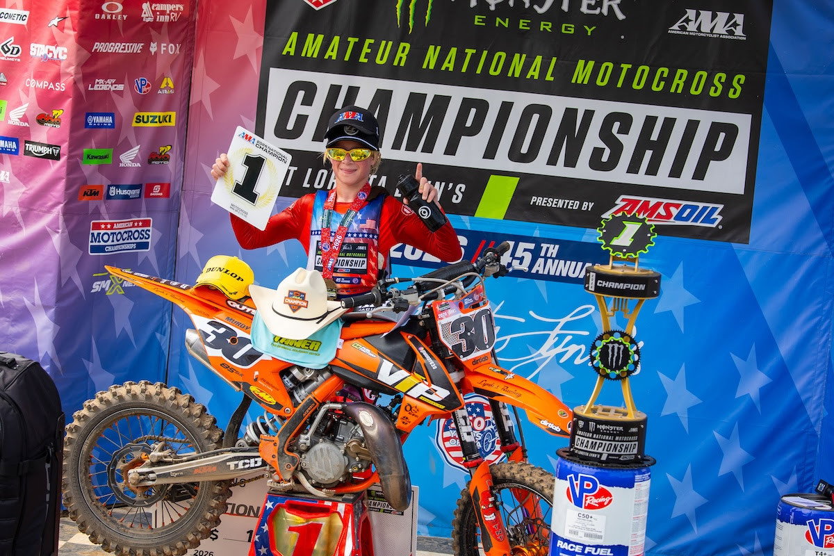 KTM rider Mason Murdy prevailed with the Mini Sr. 2 title with 4-1-1 finishes.