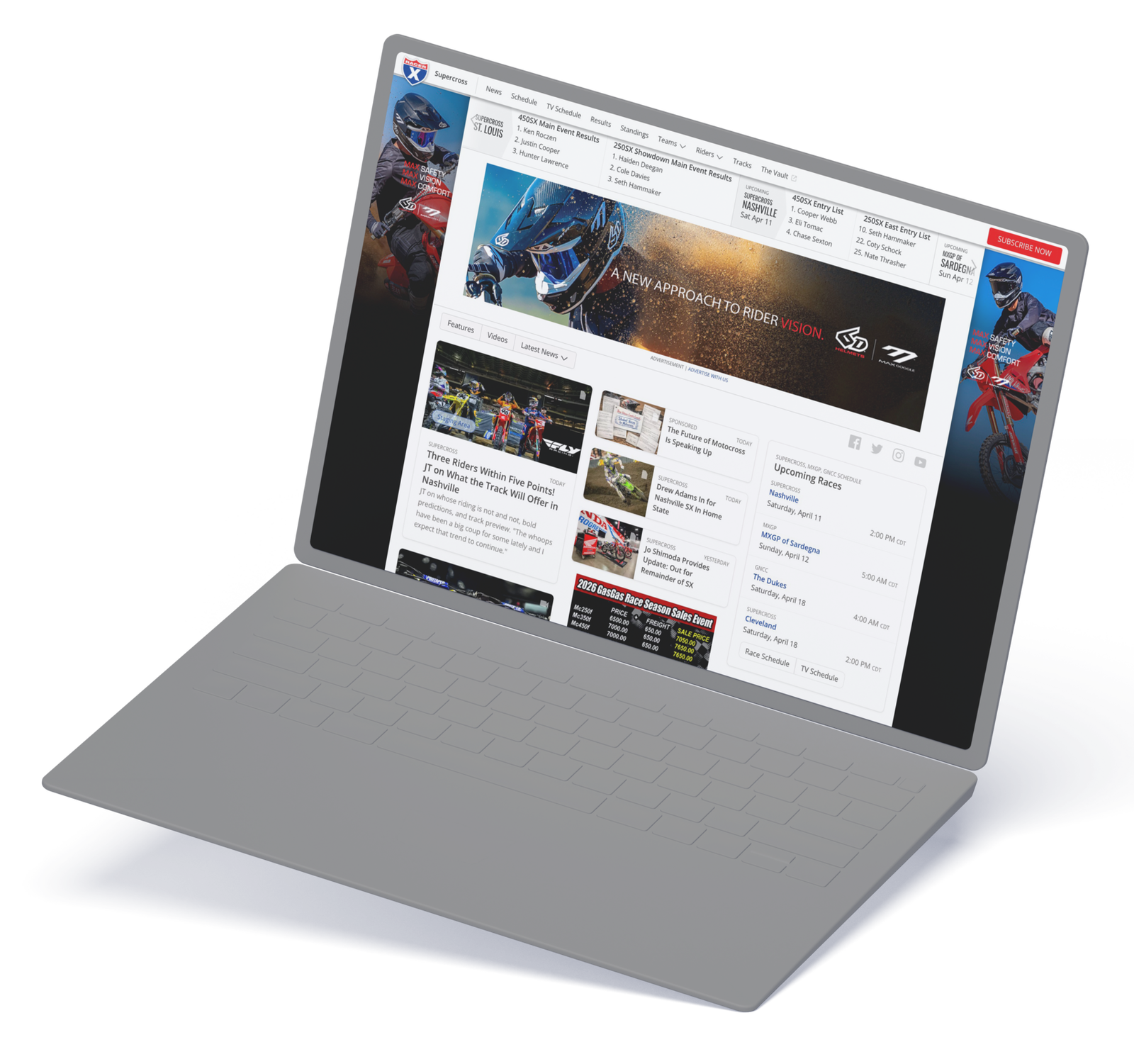 Racer X Online Website
