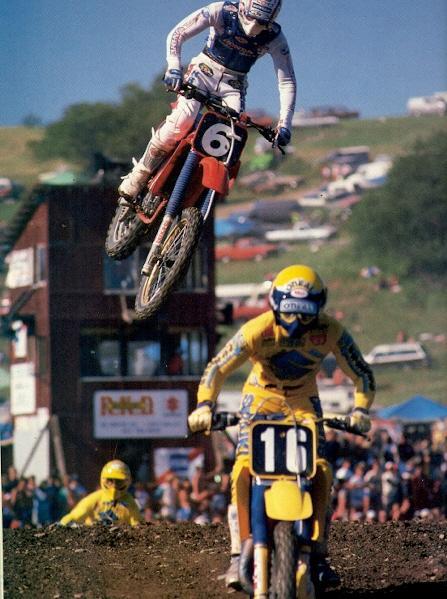 Ron Lechien was the man in the 1985 125 nationals as he almost won every race on his really trick HRC125 Honda.