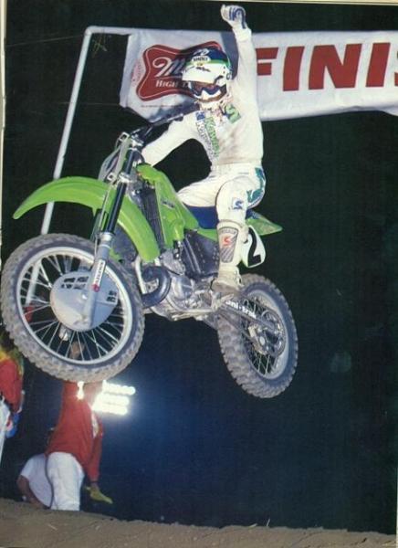 Kawasaki's Jeff Ward was the man in '85 as he swept the 250 nationals and supercross standings.