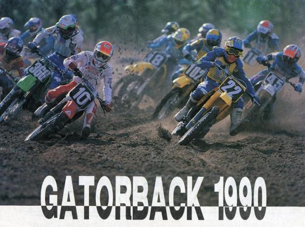 ￼Souvenir program for the 1990 AMA National MX opener.