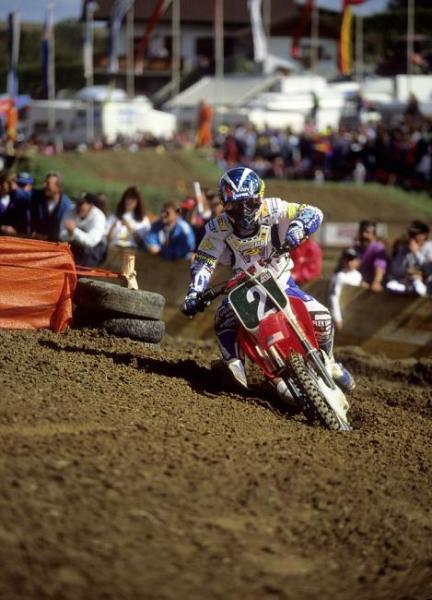 ￼Jeremy McGrath was drafted onto the 250 by the fans for the '93 Motocross des Nations in Austria, and though he struggled on the rugged Schwanestadt circuit, he helped Team USA prevail for a 13th year in a row.