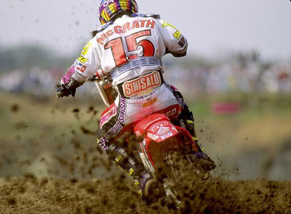 Jeremy McGrath won his first AMA Motocross race in 1993 in the 125 class.