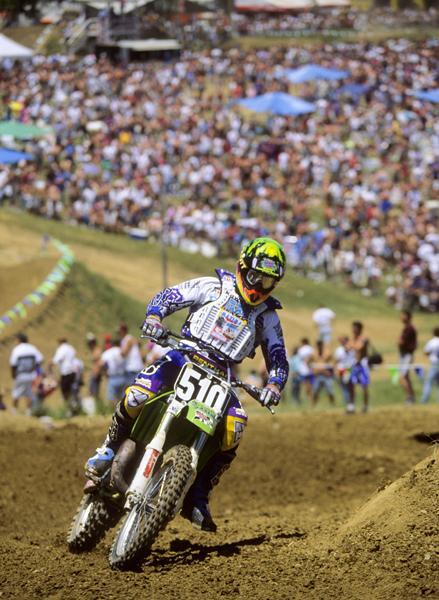 In only his second-ever professional race, Kevin Windham nearly won the first moto of the '94 High Point National.