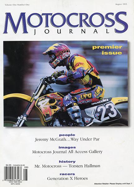 Tim Ferry graces the cover of the second-ever issue of Motocross Journal.