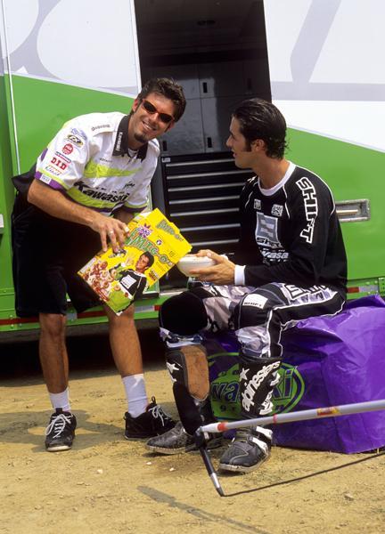 Here is Emig on set of the 