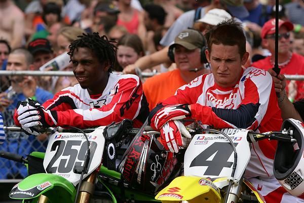 James Stewart and Ricky Carmichael finally got to race each other in 2005.