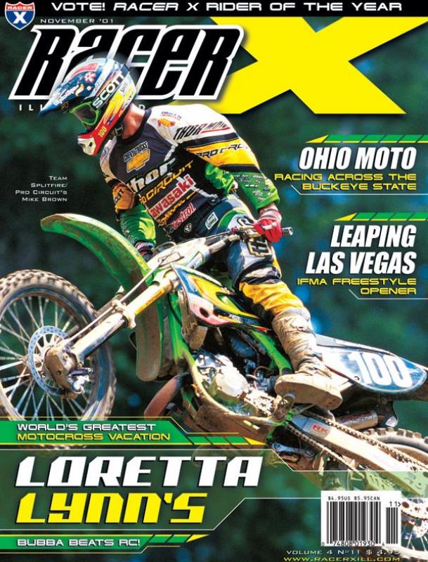 November 2001 Issue - Supercross Magazine - Racer X Illustrated