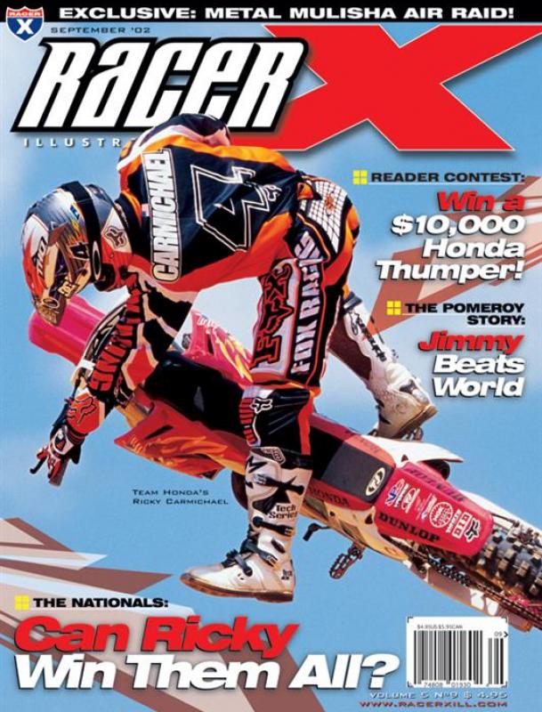 September 2002 Issue - Motocross Magazine - Racer X Illustrated