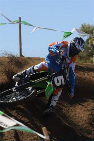 “The turning is a really strong point for the KX250F. I could lay it over really easy in the turns.”